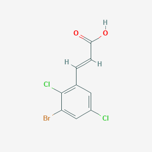 molecular formula C9H5BrCl2O2 B6293170 (E)-3-(3-Bromo-2,5-dichlorophenyl)acrylic acid CAS No. 2169861-42-9