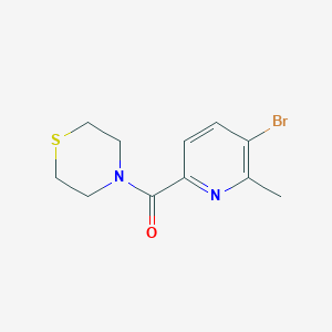 molecular formula C11H13BrN2OS B6293178 (5-Bromo-6-methylpyridin-2-yl)(thiomorpholino)methanone CAS No. 2404733-59-9