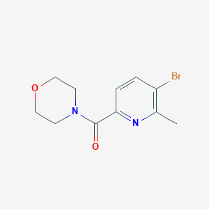 molecular formula C11H13BrN2O2 B6293183 (5-Bromo-6-methylpyridin-2-yl)(morpholino)methanone CAS No. 2404734-47-8