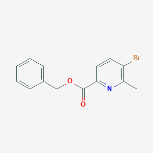 molecular formula C14H12BrNO2 B6293185 Benzyl 5-bromo-6-methylpicolinate CAS No. 2404734-33-2