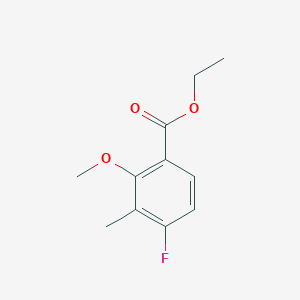 molecular formula C11H13FO3 B6293195 Ethyl 4-fluoro-2-methoxy-3-methylbenzoate CAS No. 2114099-46-4