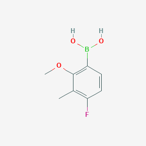 molecular formula C8H10BFO3 B6293209 (4-Fluoro-2-methoxy-3-methylphenyl)boronic acid CAS No. 2649471-84-9