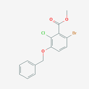 molecular formula C15H12BrClO3 B6293216 Methyl 3-(benzyloxy)-6-bromo-2-chlorobenzoate CAS No. 2404733-79-3