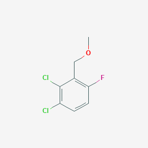 molecular formula C8H7Cl2FO B6293222 1,2-Dichloro-4-fluoro-3-(methoxymethyl)benzene CAS No. 2404734-11-6