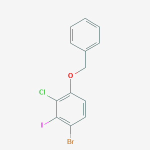 molecular formula C13H9BrClIO B6293259 1-(Benzyloxy)-4-bromo-2-chloro-3-iodobenzene CAS No. 2404733-58-8