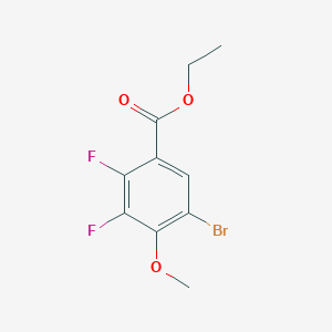molecular formula C10H9BrF2O3 B6293273 Ethyl 5-bromo-2,3-difluoro-4-methoxybenzoate CAS No. 2122218-35-1