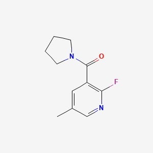 (2-Fluoro-5-methylpyridin-3-yl)(pyrrolidin-1-yl)methanone