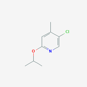 molecular formula C9H12ClNO B6293307 5-Chloro-2-isopropoxy-4-methylpyridine CAS No. 2404734-35-4
