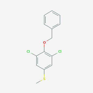 molecular formula C14H12Cl2OS B6293313 (4-(Benzyloxy)-3,5-dichlorophenyl)(methyl)sulfane CAS No. 2404733-67-9