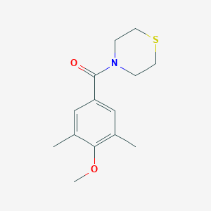 molecular formula C14H19NO2S B6293316 (4-Methoxy-3,5-dimethylphenyl)(thiomorpholino)methanone CAS No. 2325522-67-4