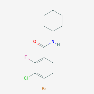 molecular formula C13H14BrClFNO B6293329 4-Bromo-3-chloro-N-cyclohexyl-2-fluorobenzamide CAS No. 2404734-23-0