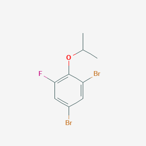 molecular formula C9H9Br2FO B6293354 1,5-Dibromo-3-fluoro-2-isopropoxybenzene CAS No. 2404733-61-3