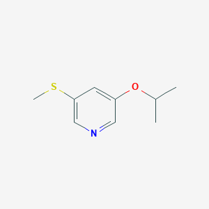 molecular formula C9H13NOS B6293362 3-Isopropoxy-5-(methylthio)pyridine CAS No. 2404734-05-8