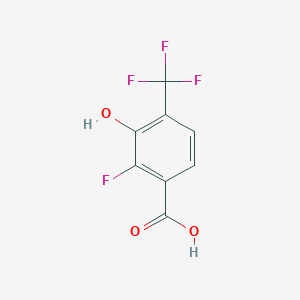 molecular formula C8H4F4O3 B6293404 2-Fluoro-3-hydroxy-4-(trifluoromethyl)benzoic acid CAS No. 2379321-98-7