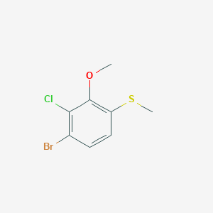 molecular formula C8H8BrClOS B6293414 (4-Bromo-3-chloro-2-methoxyphenyl)(methyl)sulfane CAS No. 2413441-12-8