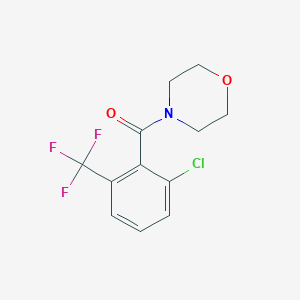 molecular formula C12H11ClF3NO2 B6293440 (2-Chloro-6-(trifluoromethyl)phenyl)(morpholino)methanone CAS No. 2379322-46-8