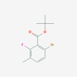 molecular formula C12H14BrFO2 B6293447 tert-Butyl 6-bromo-2-fluoro-3-methylbenzoate CAS No. 2379321-33-0
