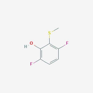 molecular formula C7H6F2OS B6293457 3,6-Difluoro-2-(methylthio)phenol CAS No. 2379321-96-5