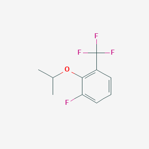 molecular formula C10H10F4O B6293461 1-Fluoro-2-isopropoxy-3-(trifluoromethyl)benzene CAS No. 2379321-60-3