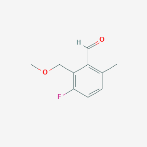 molecular formula C10H11FO2 B6293465 3-Fluoro-2-(methoxymethyl)-6-methylbenzaldehyde CAS No. 2379322-81-1