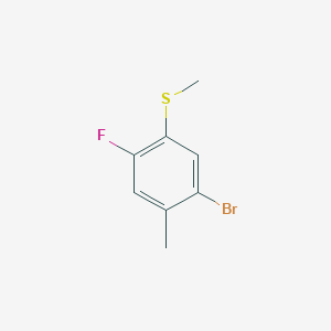 molecular formula C8H8BrFS B6293473 (5-Bromo-2-fluoro-4-methylphenyl)(methyl)sulfane CAS No. 2379322-83-3