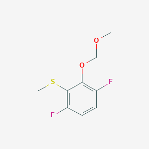molecular formula C9H10F2O2S B6293479 (3,6-Difluoro-2-(methoxymethoxy)phenyl)(methyl)sulfane CAS No. 2379321-73-8