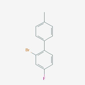 molecular formula C13H10BrF B6293502 2-Bromo-4-fluoro-4'-methyl-1,1'-biphenyl CAS No. 2404733-84-0