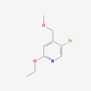 molecular formula C9H12BrNO2 B6293508 5-Bromo-2-ethoxy-4-(methoxymethyl)pyridine CAS No. 2379322-77-5