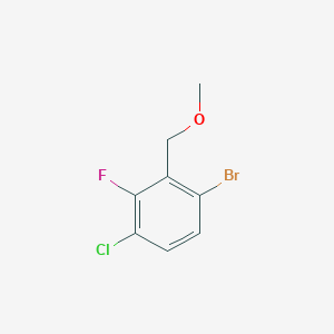 molecular formula C8H7BrClFO B6293533 1-Bromo-4-chloro-3-fluoro-2-(methoxymethyl)benzene CAS No. 2379322-10-6
