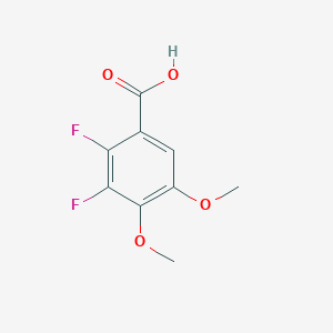 molecular formula C9H8F2O4 B6293551 2,3-Difluoro-4,5-dimethoxybenzoic acid CAS No. 2379322-78-6