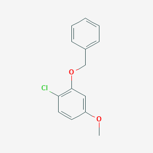 molecular formula C14H13ClO2 B6293565 2-(Benzyloxy)-1-chloro-4-methoxybenzene CAS No. 2056275-46-6