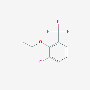 molecular formula C9H8F4O B6293566 2-Ethoxy-1-fluoro-3-(trifluoromethyl)benzene CAS No. 2379321-93-2