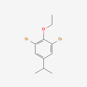 molecular formula C11H14Br2O B6293594 1,3-Dibromo-2-ethoxy-5-isopropylbenzene CAS No. 2379321-83-0