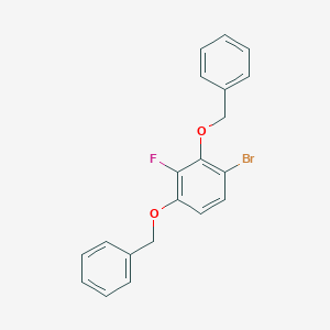 molecular formula C20H16BrFO2 B6293605 (((4-Bromo-2-fluoro-1,3-phenylene)bis(oxy))bis(methylene))dibenzene CAS No. 2379322-54-8