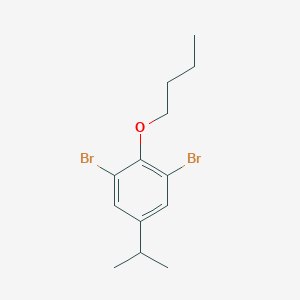 molecular formula C13H18Br2O B6293619 1,3-Dibromo-2-butoxy-5-isopropylbenzene CAS No. 2379321-57-8