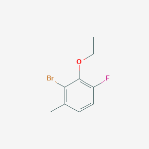 molecular formula C9H10BrFO B6293626 2-Bromo-3-ethoxy-4-fluoro-1-methylbenzene CAS No. 2379321-86-3