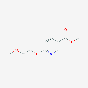 molecular formula C10H13NO4 B6293634 Methyl 6-(2-methoxyethoxy)nicotinate CAS No. 2379322-08-2