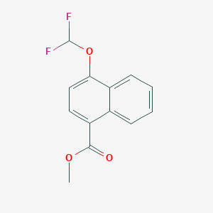 molecular formula C13H10F2O3 B6293638 Methyl 4-(difluoromethoxy)-1-naphthoate CAS No. 1261559-96-9