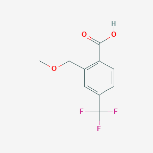 molecular formula C10H9F3O3 B6293644 2-(Methoxymethyl)-4-(trifluoromethyl)benzoic acid CAS No. 2379322-42-4