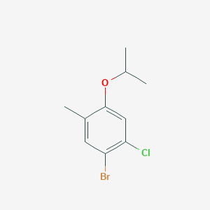 molecular formula C10H12BrClO B6293651 1-Bromo-2-chloro-4-isopropoxy-5-methylbenzene CAS No. 2379321-89-6