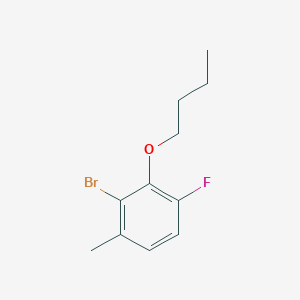 molecular formula C11H14BrFO B6293657 2-Bromo-3-butoxy-4-fluoro-1-methylbenzene CAS No. 2379321-42-1