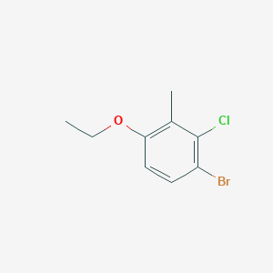 molecular formula C9H10BrClO B6293677 1-Bromo-2-chloro-4-ethoxy-3-methylbenzene CAS No. 2379322-33-3