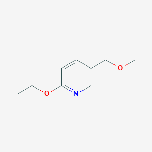 molecular formula C10H15NO2 B6293685 2-Isopropoxy-5-(methoxymethyl)pyridine CAS No. 2379321-43-2