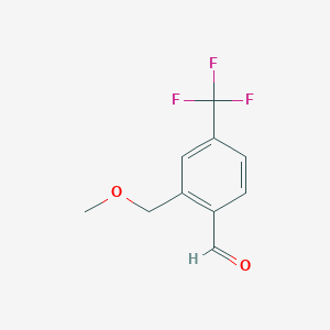 molecular formula C10H9F3O2 B6293690 2-(Methoxymethyl)-4-(trifluoromethyl)benzaldehyde CAS No. 2379322-75-3