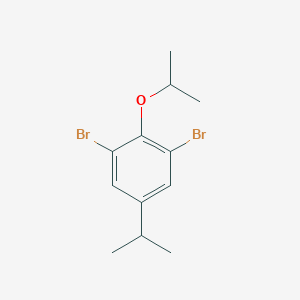 molecular formula C12H16Br2O B6293694 1,3-Bibromo-2-isopropoxy-5-isopropylbenzene CAS No. 2379322-43-5