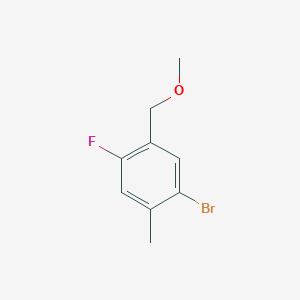molecular formula C9H10BrFO B6293712 1-Bromo-4-fluoro-5-(methoxymethyl)-2-methylbenzene CAS No. 2379322-41-3