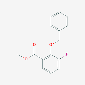 molecular formula C15H13FO3 B6293717 Methyl 2-(benzyloxy)-3-fluorobenzoate CAS No. 2379322-05-9