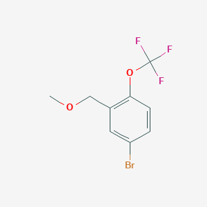 molecular formula C9H8BrF3O2 B6293726 4-Bromo-2-(methoxymethyl)-1-(trifluoromethoxy)benzene CAS No. 2379321-82-9
