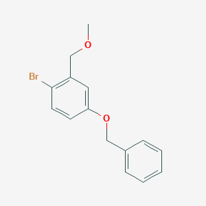 molecular formula C15H15BrO2 B6293751 4-(Benzyloxy)-1-bromo-2-(methoxymethyl)benzene CAS No. 2379322-32-2