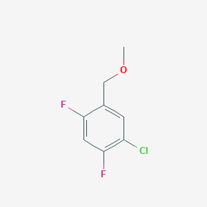 molecular formula C8H7ClF2O B6293755 1-Chloro-2,4-difluoro-5-(methoxymethyl)benzene CAS No. 2379322-04-8